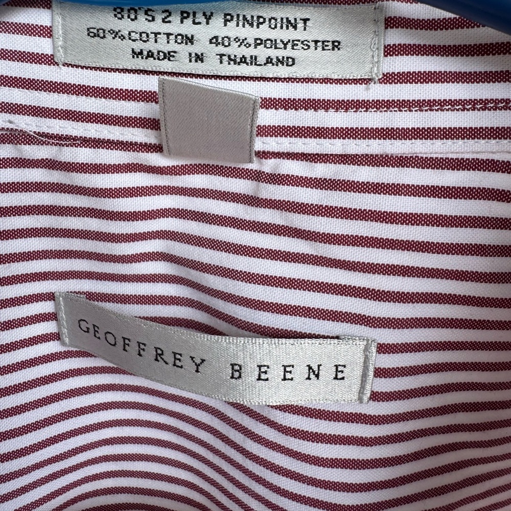 Geoffrey Beene Men's Striped Button-Down Shirt - Picture 3 of 6